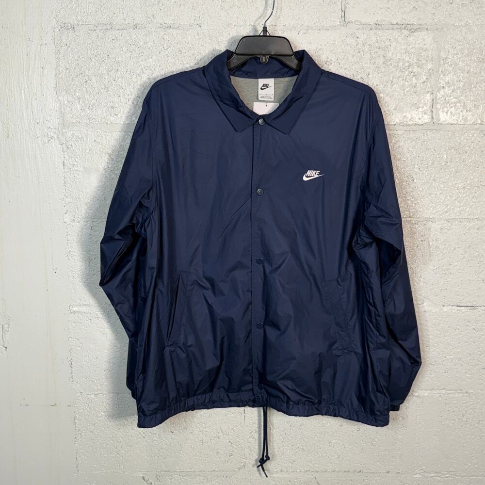 Nike Men's Relaxed Fit Club Coaches' Jacket, navy large $90